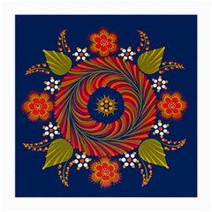 Hungarian Mandala Flower Medium Glasses Cloth (2 Sides) by Pakrebo