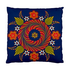 Hungarian Mandala Flower Standard Cushion Case (two Sides)