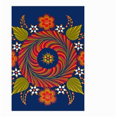 Hungarian Mandala Flower Small Garden Flag (two Sides) by Pakrebo