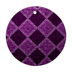 Purple Pattern Ornament (round)