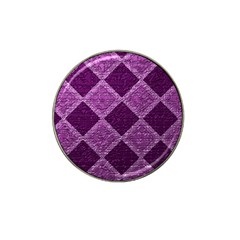 Purple Pattern Hat Clip Ball Marker (4 Pack)