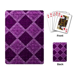 Purple Pattern Playing Cards Single Design (rectangle) by Pakrebo