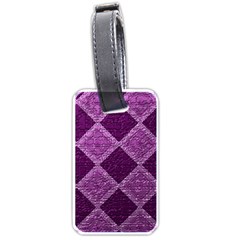 Purple Pattern Luggage Tag (one Side) by Pakrebo