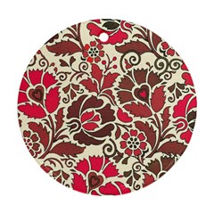 Floral Ethnic Pattern Ornament (round)