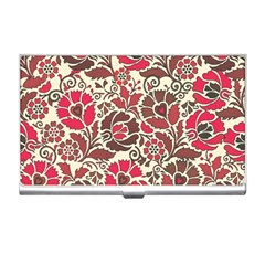 Floral Ethnic Pattern Business Card Holder by Pakrebo