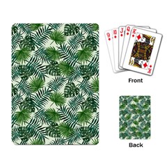 Leaves Tropical Wallpaper Foliage Playing Cards Single Design (rectangle) by Pakrebo