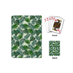 Leaves Tropical Wallpaper Foliage Playing Cards Single Design (mini) by Pakrebo