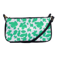 Botanical Motif Print Pattern Shoulder Clutch Bag