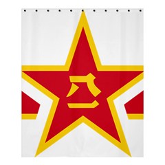 Roundel Of People s Liberation Army Air Force Shower Curtain 60  X 72  (medium)  by abbeyz71