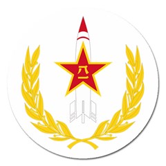 Badge Of People s Liberation Army Rocket Force Magnet 5  (round) by abbeyz71