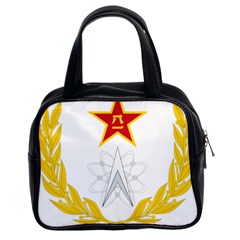 Badge Of People s Liberation Army Strategic Support Force Classic Handbag (two Sides) by abbeyz71