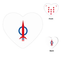 Flag Of Malaysia s Democratic Action Party Playing Cards Single Design (heart) by abbeyz71