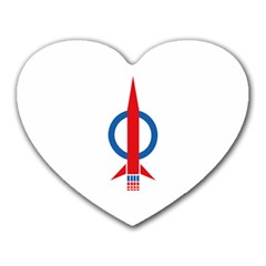 Flag Of Malaysia s Democratic Action Party Heart Mousepads by abbeyz71