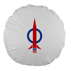 Flag Of Malaysia s Democratic Action Party Large 18  Premium Flano Round Cushions by abbeyz71