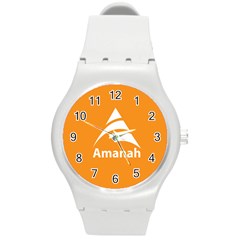 Flag Of Malaysia s National Trust Party Round Plastic Sport Watch (m) by abbeyz71