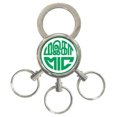 Logo Of Malaysian Indian Congress 3-ring Key Chain by abbeyz71