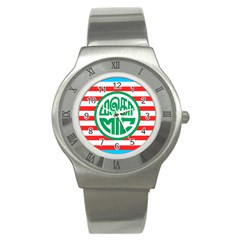 Flag Of Malaysian Indian Congress Stainless Steel Watch by abbeyz71