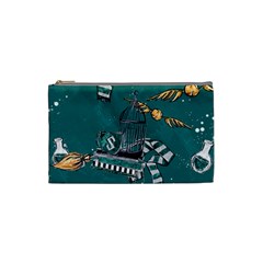 Slytherin Pattern Cosmetic Bag (small) by Sobalvarro