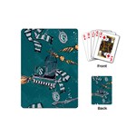 Slytherin Pattern Playing Cards Single Design (Mini) Back