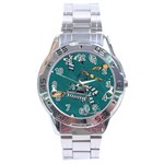 Slytherin Pattern Stainless Steel Analogue Watch Front