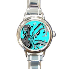 Idk Idk Idk Round Italian Charm Watch by designsbyamerianna