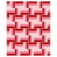 Burgundy Pattern Stripes Drawstring Bag (small)