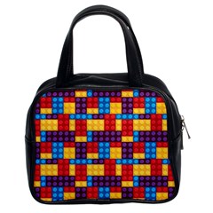 Lego Background Game Classic Handbag (two Sides)