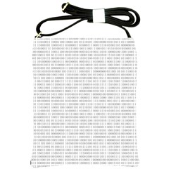 Binary Background Shoulder Sling Bag by Bajindul