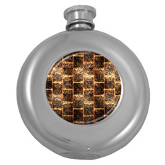 Wallpaper Iron Round Hip Flask (5 Oz)