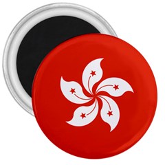 Flag Of Hong Kong 3  Magnets