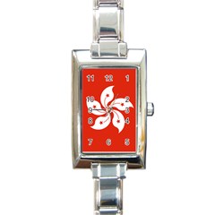 Flag Of Hong Kong Rectangle Italian Charm Watch by abbeyz71