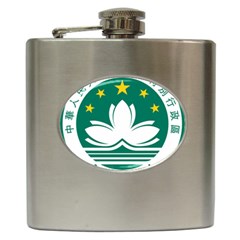 Emblem Of Macao Hip Flask (6 Oz) by abbeyz71