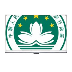 Emblem Of Macao Business Card Holder by abbeyz71