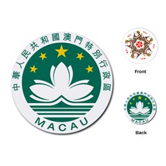 Emblem Of Macao Playing Cards Single Design (round) by abbeyz71