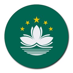Flag Of Macao Round Mousepads by abbeyz71