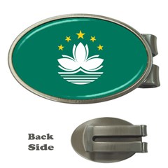 Flag Of Macao Money Clips (oval)  by abbeyz71