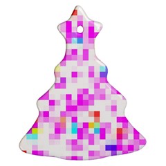 Pixelpink Christmas Tree Ornament (two Sides)