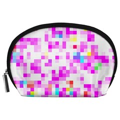 Pixelpink Accessory Pouch (large) by designsbyamerianna