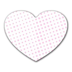 Polka Dot Summer Heart Mousepads by designsbyamerianna