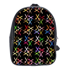 Scissors Pattern Colorful Prismatic School Bag (xl)