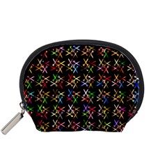 Scissors Pattern Colorful Prismatic Accessory Pouch (small)