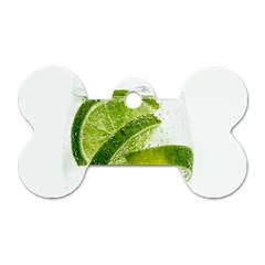 Lime Club Soda Drink Cocktail Dog Tag Bone (one Side) by Pakrebo