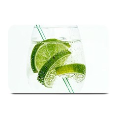 Lime Club Soda Drink Cocktail Plate Mats by Pakrebo
