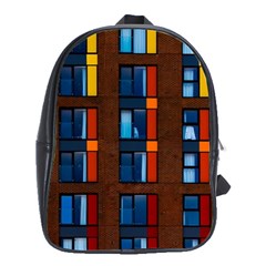 Architecture Color Colour Windows School Bag (xl) by Pakrebo