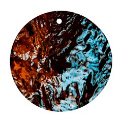 Water The Waves Brook Wallpaper Ornament (round)