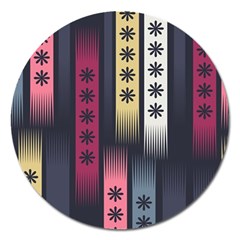 Non Seamless Pattern Background Magnet 5  (round) by Pakrebo