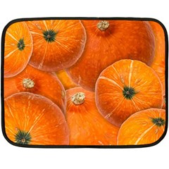 Pumpkin Halloween Fall Thanksgiving Double Sided Fleece Blanket (mini)  by Pakrebo