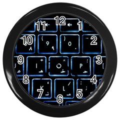 Contemporary Electronics Graphic Modern Wall Clock (black) by Pakrebo