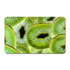 Sliced Kiwi Fruits Green Magnet (rectangular) by Pakrebo