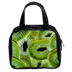 Sliced Kiwi Fruits Green Classic Handbag (two Sides) by Pakrebo